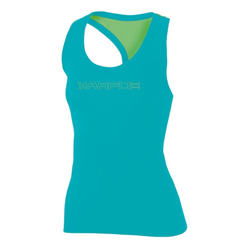 Vrouwen top Karpos Quick W Top Turquoise Vrouwen top Karpos Quick W Top Turquoise